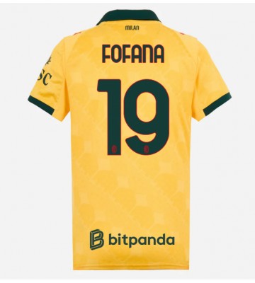 AC Milan Youssouf Fofana #19 Tredje Tröja Kvinnor 2025-26 Kortärmad AC Milan Youssouf Fofana #19 Tredje Tröja Kvinnor 2025-26 Kortärmad